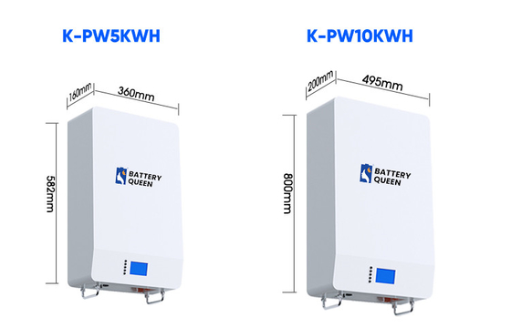 6000 bateria de lítio luxuosa da parede da energia do poder dos ciclos 10kwh para a casa de campo solar