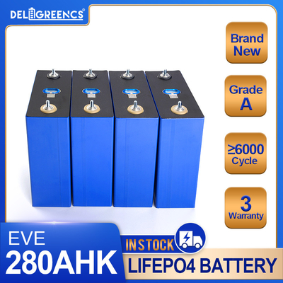 Bateria LF280K da UE 3.2V 280ah Lifepo4 para o bloco solar 12V 25V 48V da bateria de DIY